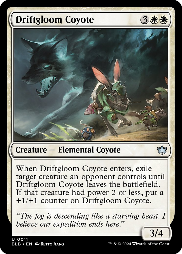 Driftgloom Coyote [Bloomburrow] - The Mythic Store | 24h Order Processing