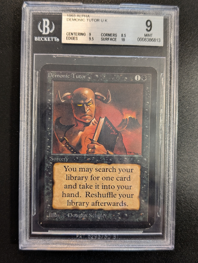 Demonic Tutor BGS 9 [Alpha Edition] - The Mythic Store | 24h Order Processing