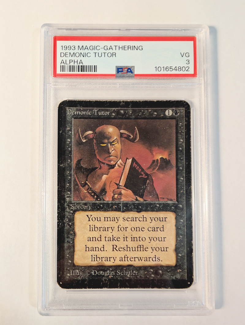 Demonic Tutor PSA 3 [Alpha Edition] - The Mythic Store | 24h Order Processing