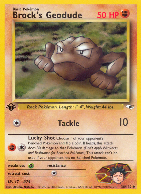 Brock's Geodude (38/132) [Gym Heroes 1st Edition] - The Mythic Store | 24h Order Processing