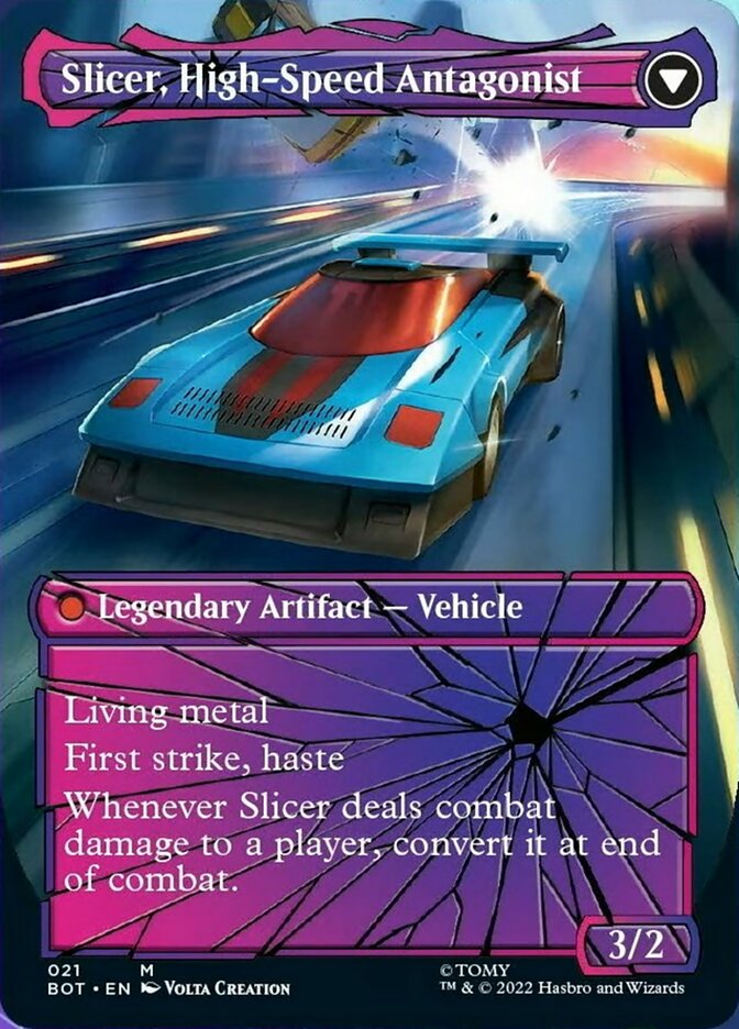 Slicer, Hired Muscle // Slicer, High-Speed Antagonist (Shattered Glass) [Transformers] - The Mythic Store | 24h Order Processing