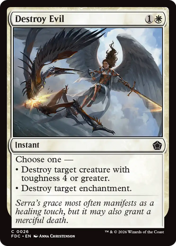 Destroy Evil [Foundations Commander] - The Mythic Store | 24h Order Processing