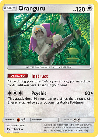 Oranguru (113/149) (Theme Deck Exclusive) [Sun & Moon: Base Set] - The Mythic Store | 24h Order Processing