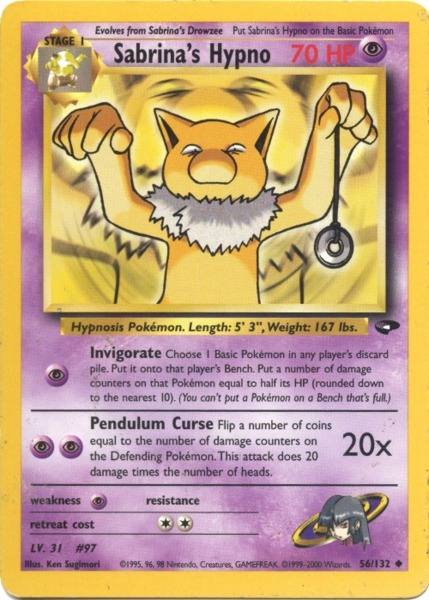 Sabrina's Hypno (56/132) [Gym Challenge Unlimited] - The Mythic Store | 24h Order Processing