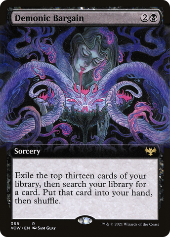 Demonic Bargain (Extended Art) [Innistrad: Crimson Vow] - The Mythic Store | 24h Order Processing