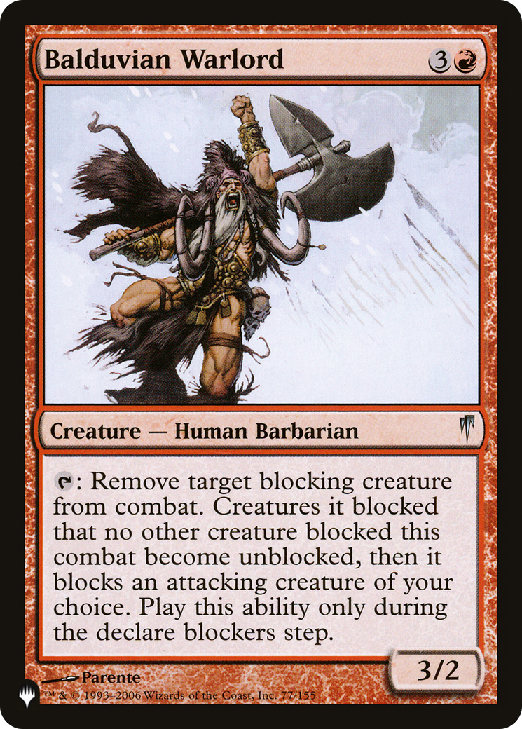 Balduvian Warlord [The List Reprints] - The Mythic Store | 24h Order Processing