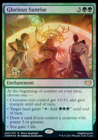 Glorious Sunrise [Innistrad: Crimson Vow Prerelease Promos] - The Mythic Store | 24h Order Processing
