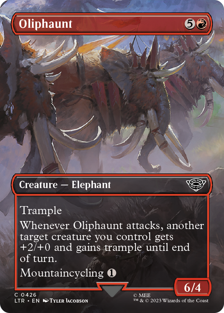 Oliphaunt (Borderless Alternate Art) [The Lord of the Rings: Tales of Middle-Earth] - The Mythic Store | 24h Order Processing