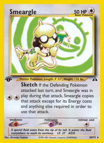 Smeargle (30/75) [Neo Discovery 1st Edition] - The Mythic Store | 24h Order Processing