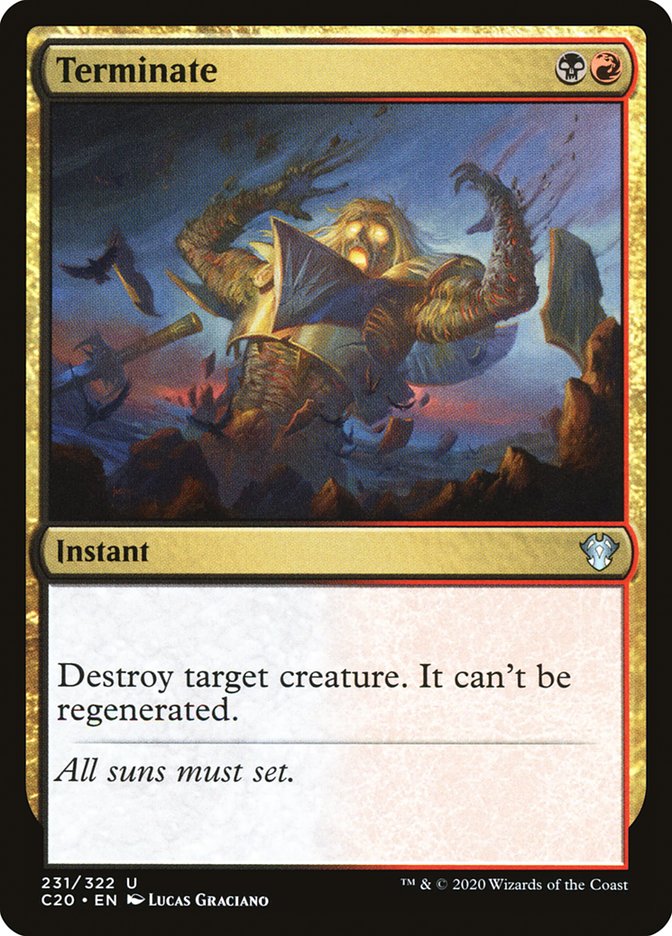 Terminate [Commander 2020] - The Mythic Store | 24h Order Processing