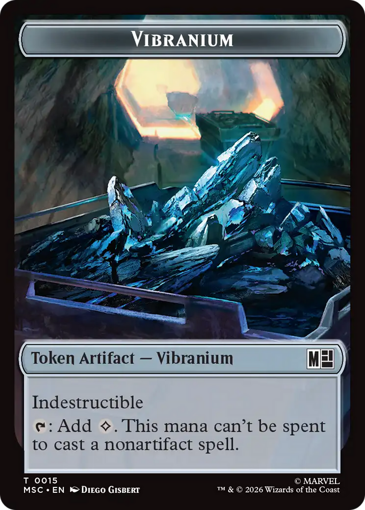 Beast // Vibranium Double-Sided Token [Marvel Super Heroes Commander Tokens] - The Mythic Store | 24h Order Processing