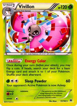Vivillon (15/162) (Cosmos Holo) [XY: BREAKthrough] - The Mythic Store | 24h Order Processing