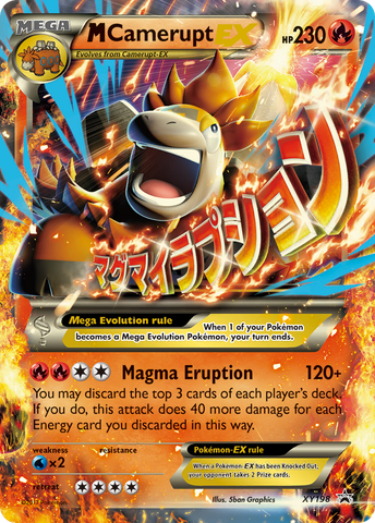 M Camerupt EX (XY198) [XY: Black Star Promos] - The Mythic Store | 24h Order Processing