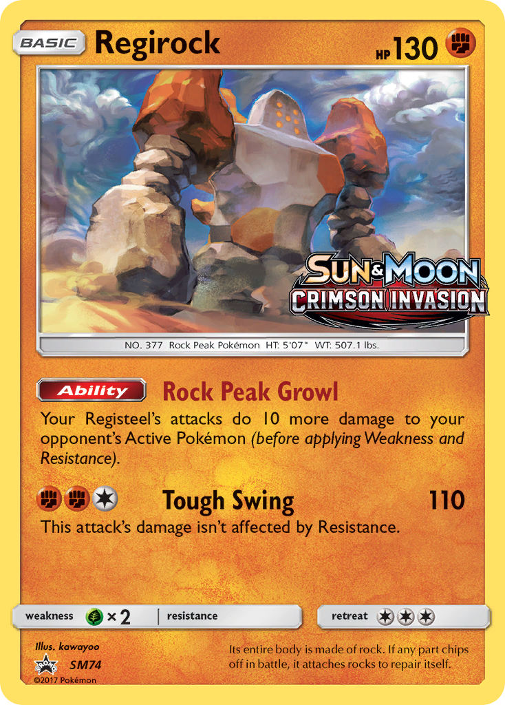 Regirock (SM74) [Sun & Moon: Black Star Promos] - The Mythic Store | 24h Order Processing