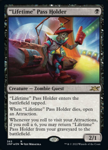 "Lifetime" Pass Holder (Galaxy Foil) [Unfinity] - The Mythic Store | 24h Order Processing
