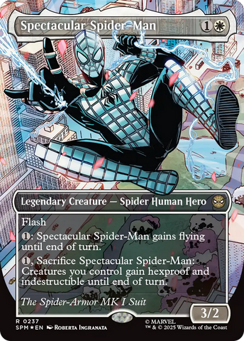 Spectacular Spider-Man (0237) (Borderless) (Textured Foil) [Marvel's Spider-Man] - The Mythic Store | 24h Order Processing