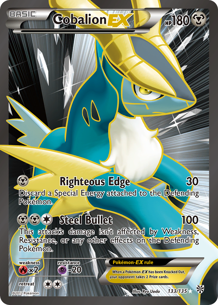Cobalion EX (133/135) [Black & White: Plasma Storm] - The Mythic Store | 24h Order Processing
