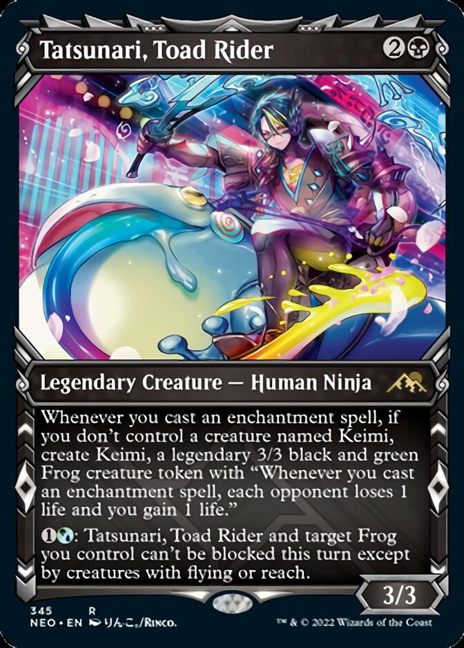 Tatsunari, Toad Rider (Showcase Ninja) [Kamigawa: Neon Dynasty] - The Mythic Store | 24h Order Processing