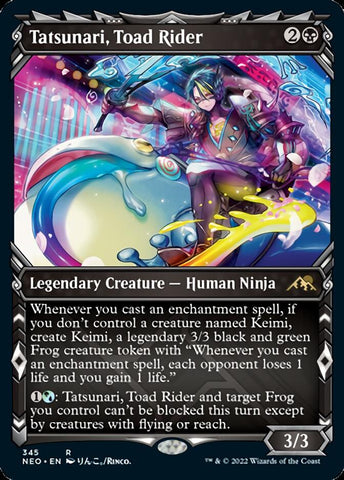 Tatsunari, Toad Rider (Showcase Ninja) [Kamigawa: Neon Dynasty] - The Mythic Store | 24h Order Processing