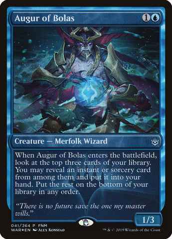 Augur of Bolas (FNM) [War of the Spark Promos] - The Mythic Store | 24h Order Processing