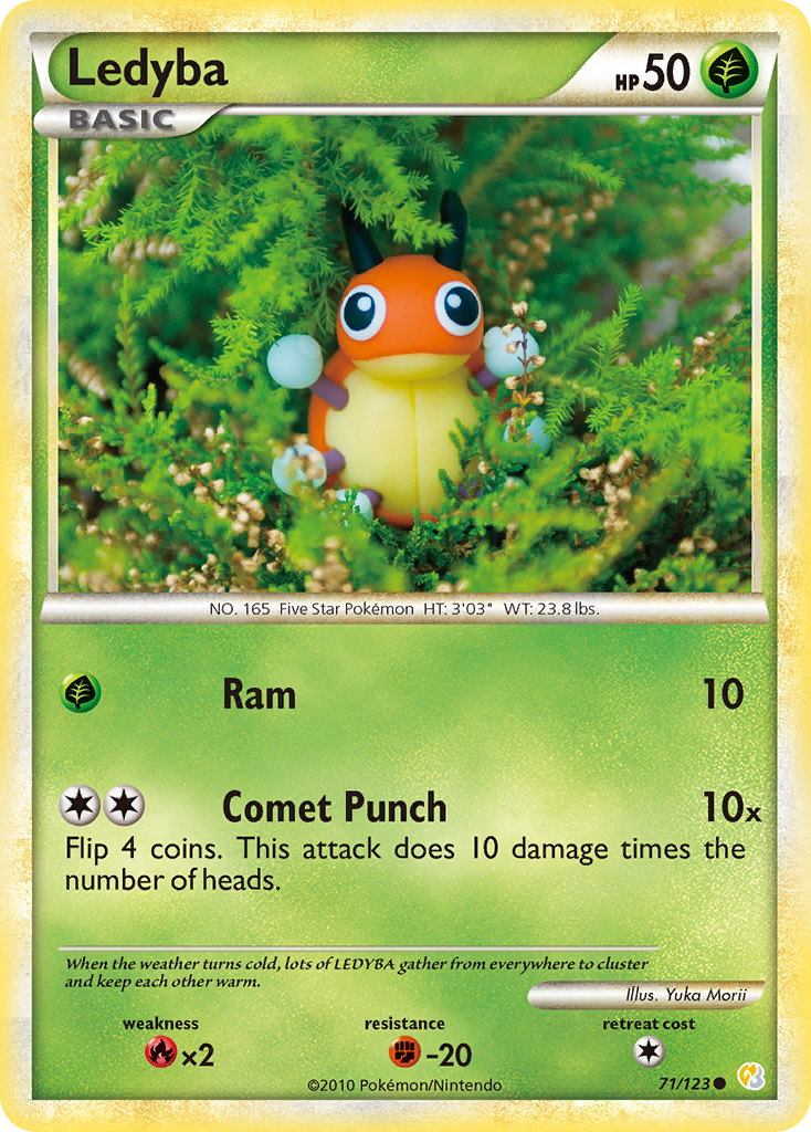 Ledyba (71/123) [HeartGold & SoulSilver: Base Set] - The Mythic Store | 24h Order Processing