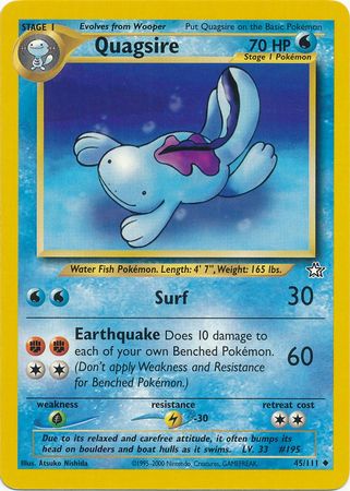 Quagsire (45/111) [Neo Genesis Unlimited] - The Mythic Store | 24h Order Processing