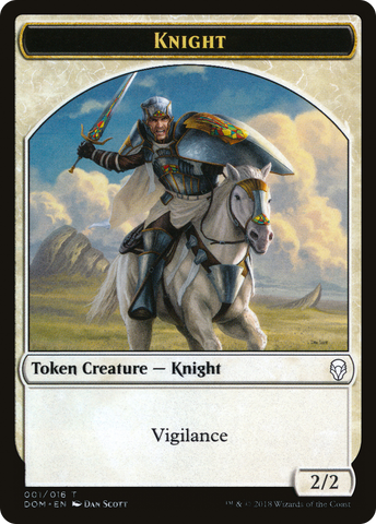 Knight Token (001/016) [Dominaria Tokens] - The Mythic Store | 24h Order Processing