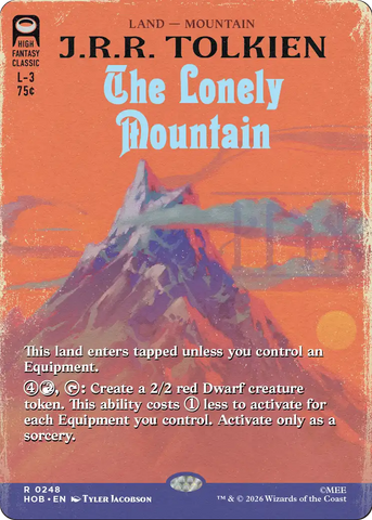 The Lonely Mountain (Borderless) (0248) (Surge Foil) [The Hobbit] - The Mythic Store | 24h Order Processing