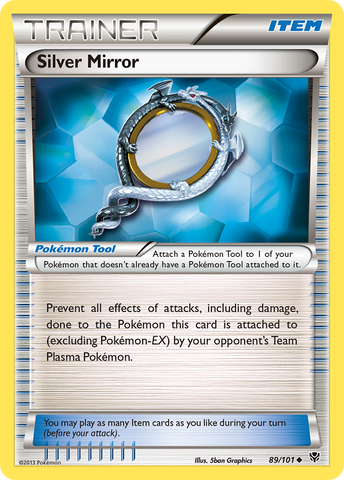Silver Mirror (89/101) [Black & White: Plasma Blast] - The Mythic Store | 24h Order Processing