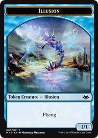 Illusion (005) // Serra the Benevolent Emblem (020) Double-Sided Token [Modern Horizons Tokens] - The Mythic Store | 24h Order Processing