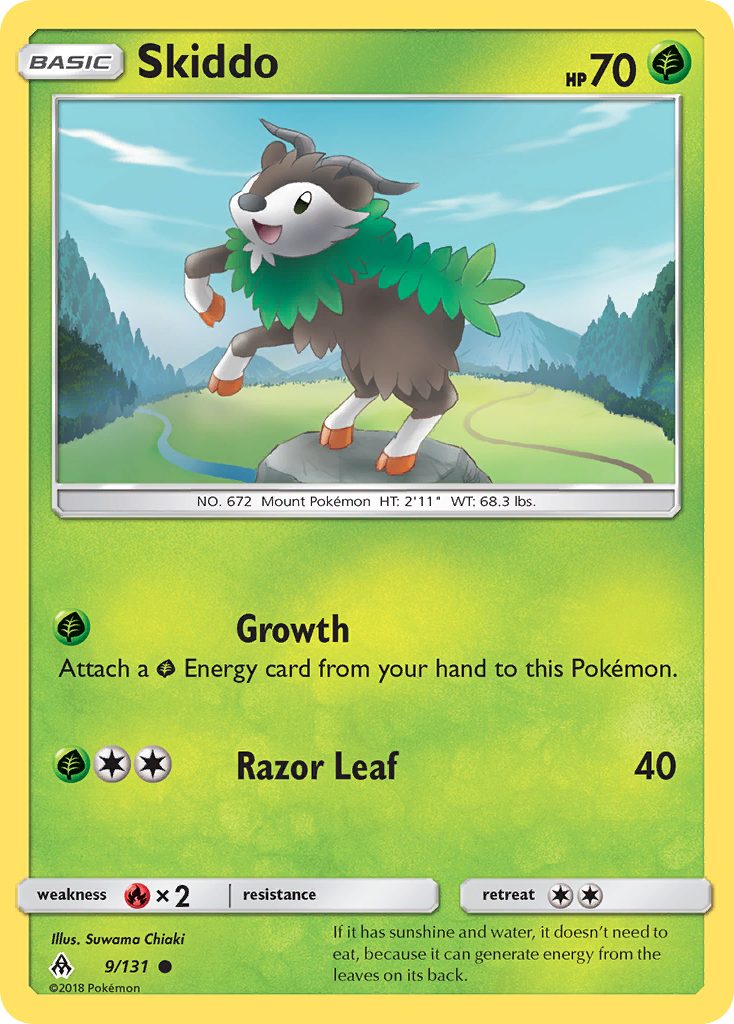 Skiddo (9/131) [Sun & Moon: Forbidden Light] - The Mythic Store | 24h Order Processing