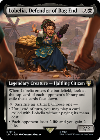 Lobelia, Defender of Bag End (Extended Art) [The Lord of the Rings: Tales of Middle-Earth Commander] - The Mythic Store | 24h Order Processing