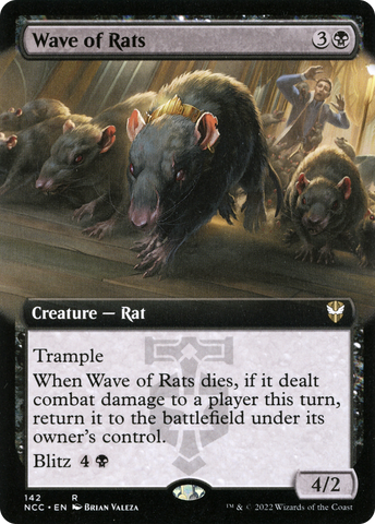 Wave of Rats (Extended Art) [Streets of New Capenna Commander] - The Mythic Store | 24h Order Processing