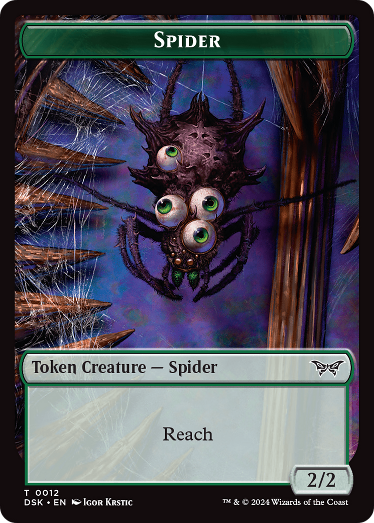 Spider Token [Duskmourn: House of Horror Tokens] - The Mythic Store | 24h Order Processing