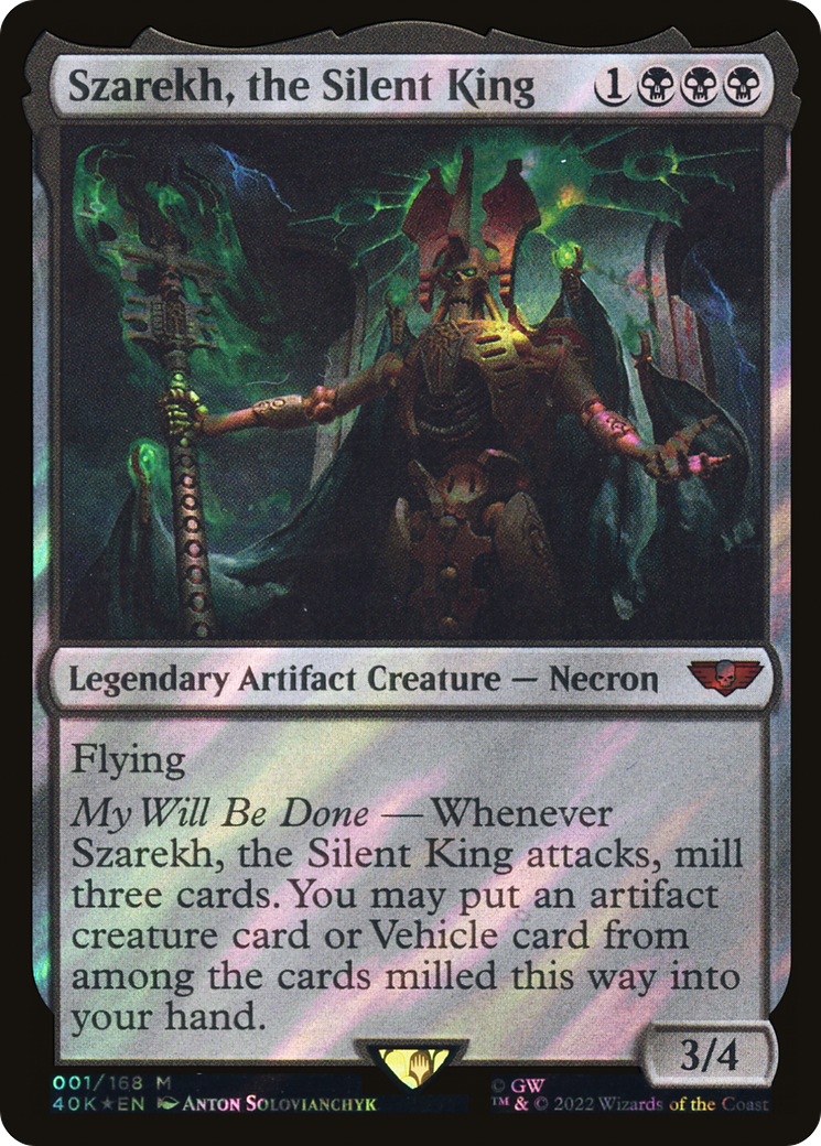 Szarekh, the Silent King (Surge Foil) [Warhammer 40,000] - The Mythic Store | 24h Order Processing