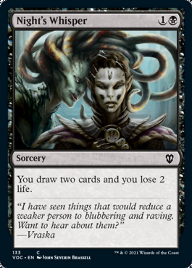 Night's Whisper [Innistrad: Crimson Vow Commander] - The Mythic Store | 24h Order Processing