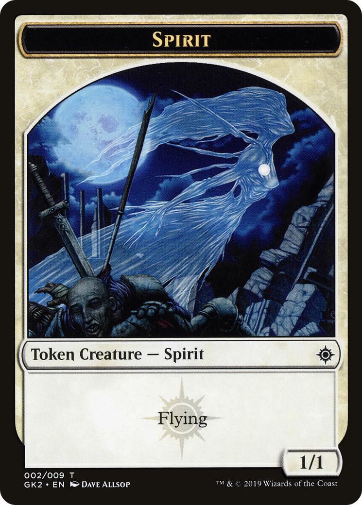 Spirit (002) // Spirit (010) Double-Sided Token [Ravnica Allegiance Guild Kit Tokens] - The Mythic Store | 24h Order Processing