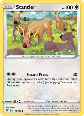 Stantler (125/189) [Sword & Shield: Astral Radiance] - The Mythic Store | 24h Order Processing