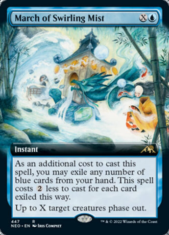 March of Swirling Mist (Extended Art) [Kamigawa: Neon Dynasty] - The Mythic Store | 24h Order Processing