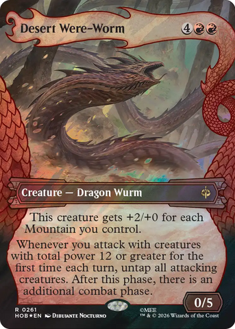 Desert Were-Worm (Showcase) (Surge Foil) [The Hobbit] - The Mythic Store | 24h Order Processing