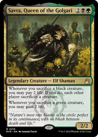 Savra, Queen of the Golgari [Ravnica Remastered] - The Mythic Store | 24h Order Processing