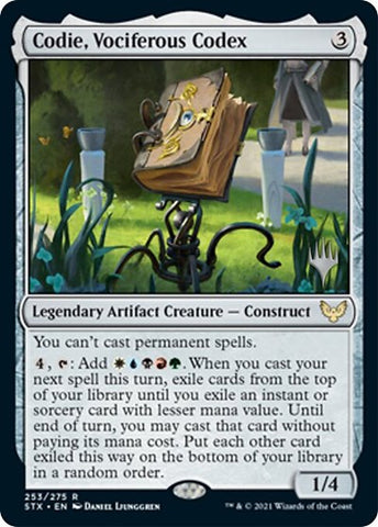 Codie, Vociferous Codex (Promo Pack) [Strixhaven: School of Mages Promos] - The Mythic Store | 24h Order Processing