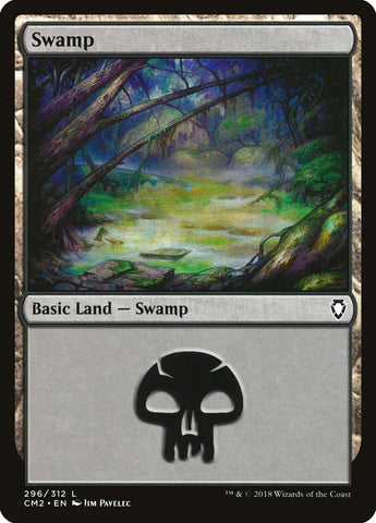 Swamp (296) [Commander Anthology Volume II] - The Mythic Store | 24h Order Processing