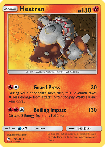 Heatran (13/131) [Sun & Moon: Forbidden Light] - The Mythic Store | 24h Order Processing