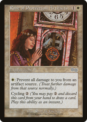 Rune of Protection: Artifacts [Urza's Saga] - The Mythic Store | 24h Order Processing