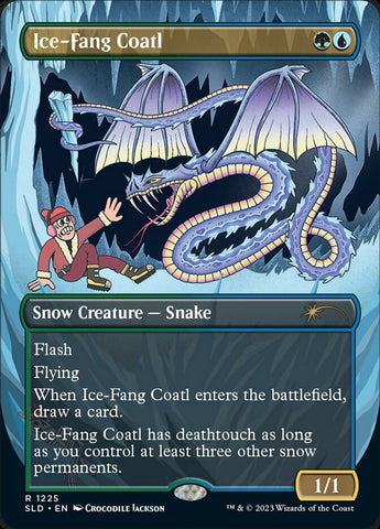 Ice-Fang Coatl (Borderless) [Secret Lair Drop Series] - The Mythic Store | 24h Order Processing