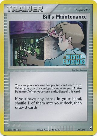 Bill's Maintenance (71/100) (Stamped) [EX: Crystal Guardians] - The Mythic Store | 24h Order Processing