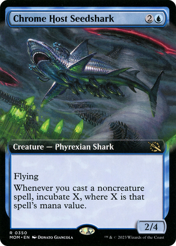 Chrome Host Seedshark (Extended Art) [March of the Machine] - The Mythic Store | 24h Order Processing