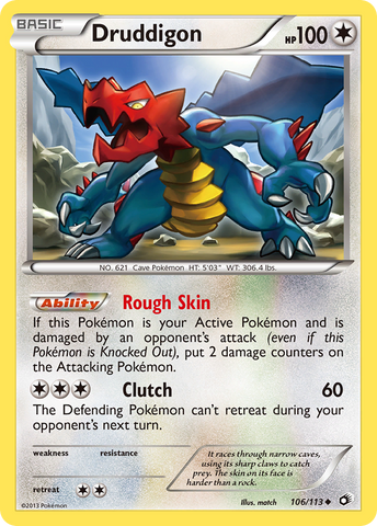 Druddigon (106/113) [Black & White: Legendary Treasures] - The Mythic Store | 24h Order Processing