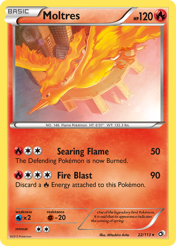 Moltres (22/113) [Black & White: Legendary Treasures] - The Mythic Store | 24h Order Processing
